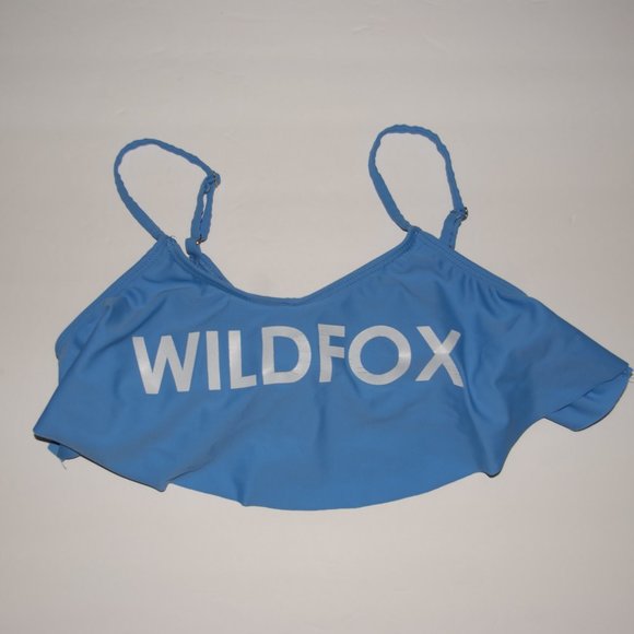Wildfox Swim Wildfox Morning Sunrise Flounce Flutter Bikini Top